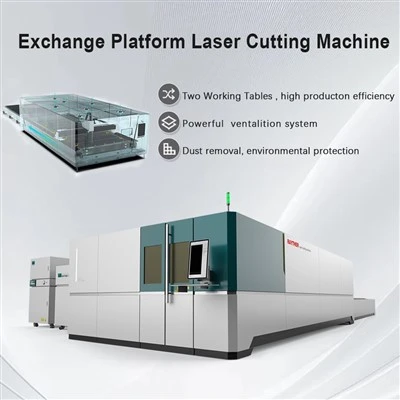 Fabrikkprodusent Automatisk utvekslingsplattform Fiberlaserskjæringsmaskin